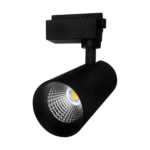 Channel Mounted Track Light Black