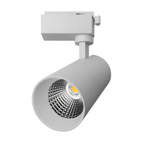 Channel Mounted Track Light White